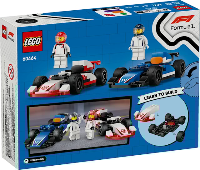 Tuotekuva 3 - F1®-kilpa-autot Williams Racing ja Haas F1® LEGO® City (60464)