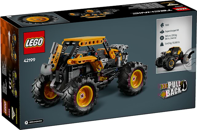 Produktbild 3 för Monster Jam™ DIGatron™ med pull-back LEGO® Technic (42199)