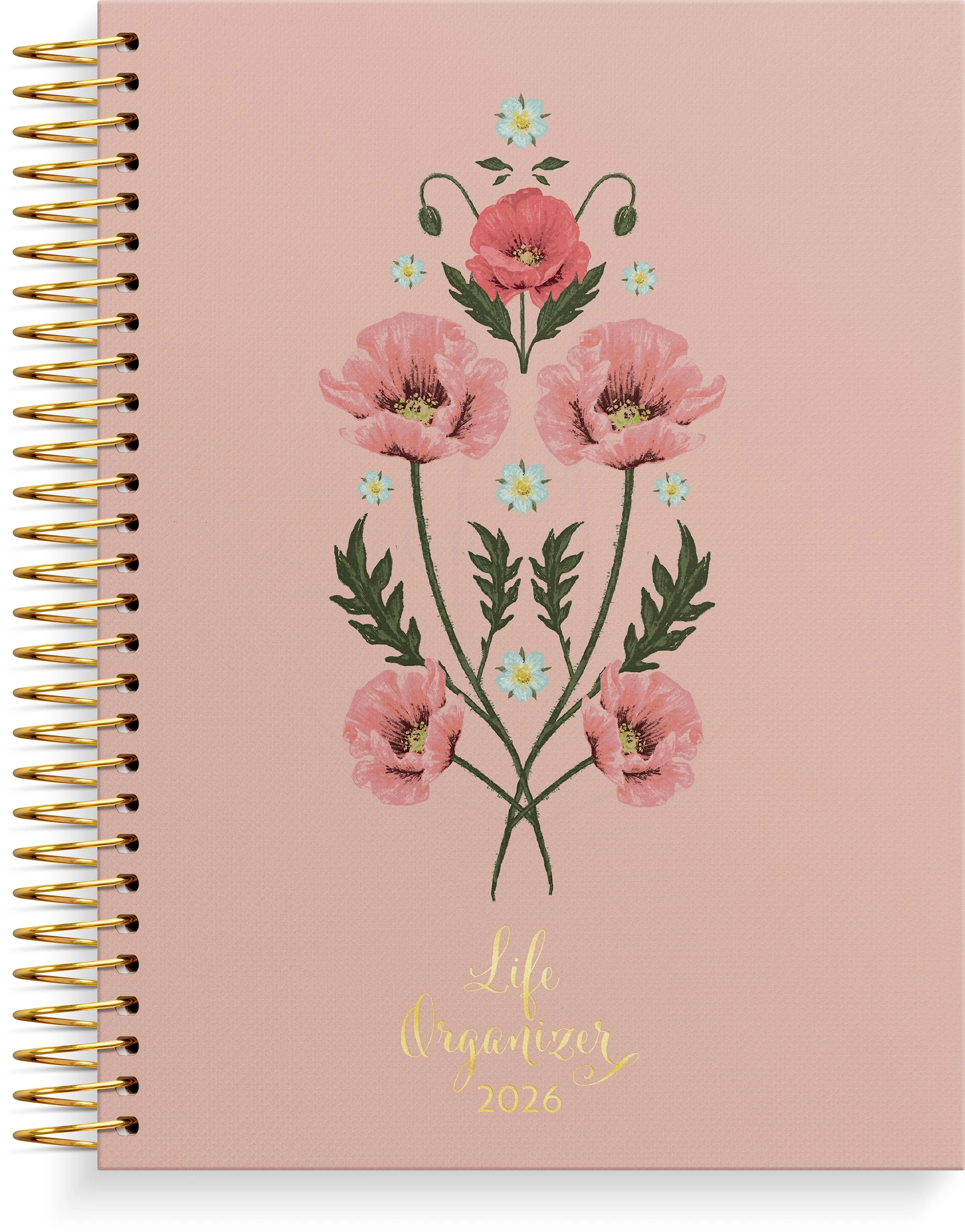 Produktbilde for Kalender 2026 C5 Life Organizer Rosa Burde