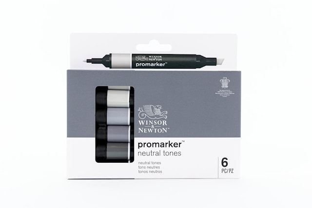 Produktbilde 5 for Markørpenn ProMarker 6 Sett Neutral tones Winsor & Newton