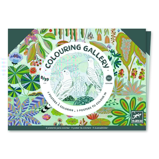 Tuotekuva 1 - Maalauskuvat lintuja väritettäväksi Djeco