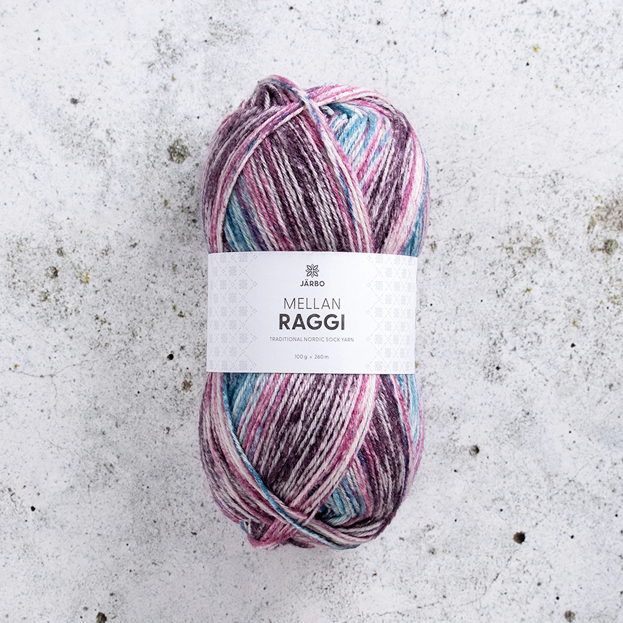 Produktbilde for Mellanraggi Garn Ullmix 100 g Järbo