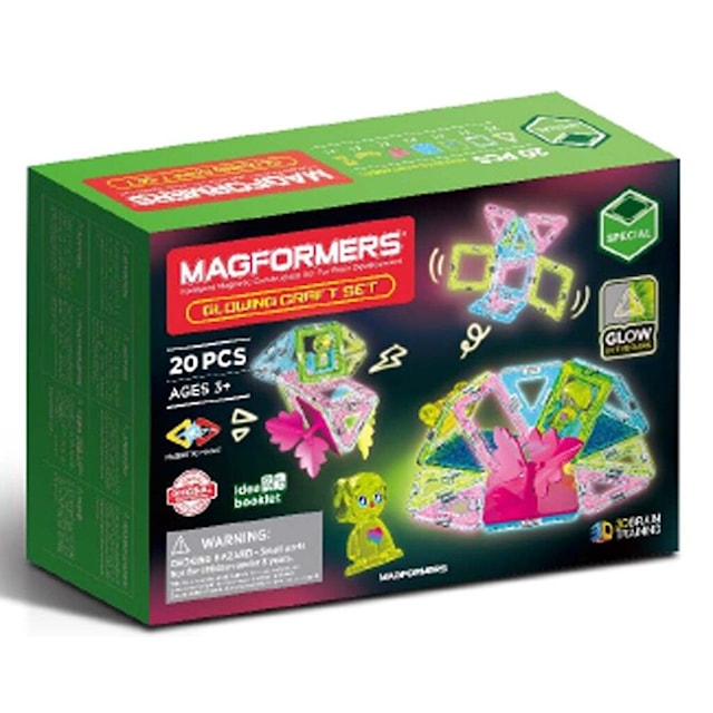 Produktbild 1 för Magformers Glowing Byggset 20 delar
