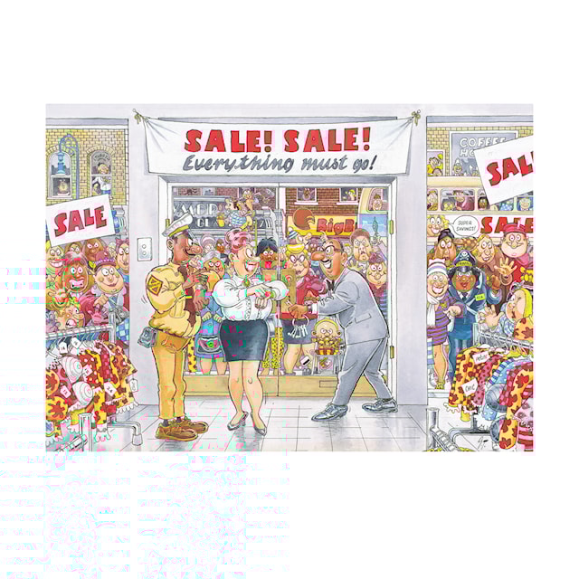 Produktbilde 2 for Wasgij Retro Mystery 7 everything must go Puslespill 1000 brikker, Jumbo