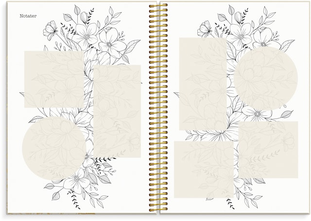 Produktbilde 5 for Kalender Life Planner 2026 A5 Bloom Beige Burde