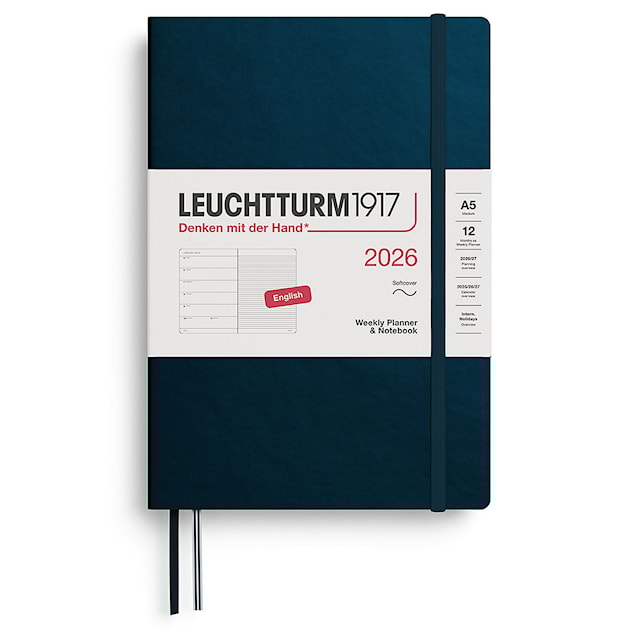 Weekly Planner & Notebook 2026 A5 Soft Deep Sea Leuchtturm1917