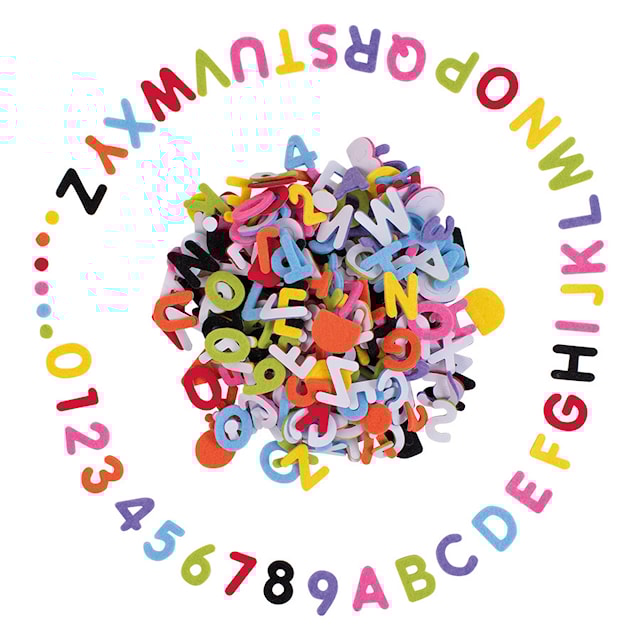 Tuotekuva 1 - Huopakirjaimet 500 kpl Itsekiinnittyvä Playbox