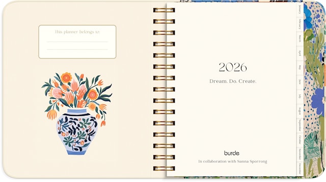 Produktbilde 2 for Kalender 2026 Life Planner Style Burde