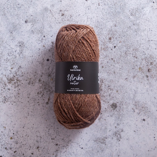 Ulrika Natur Ullgarn 50 g Bark Nature (03) Svarta Fåret