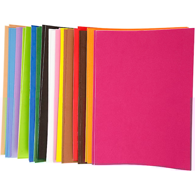 Produktbilde 1 for Mosgummi, selvklebende, A4, ark 210x297 mm, tykkelse 2 mm, 30 ass. ark/ 1 pk.