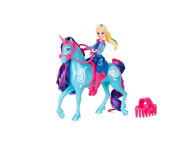 Tuotekuva 1 - Isabel & River -nukke hevosen kanssa 11 cm Unicorn Academy