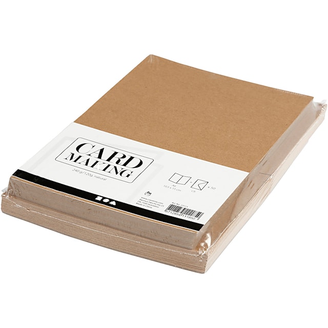 Produktbild 4 för Kort och Kuvert Natur 10,5 x 15 cm 50-pack