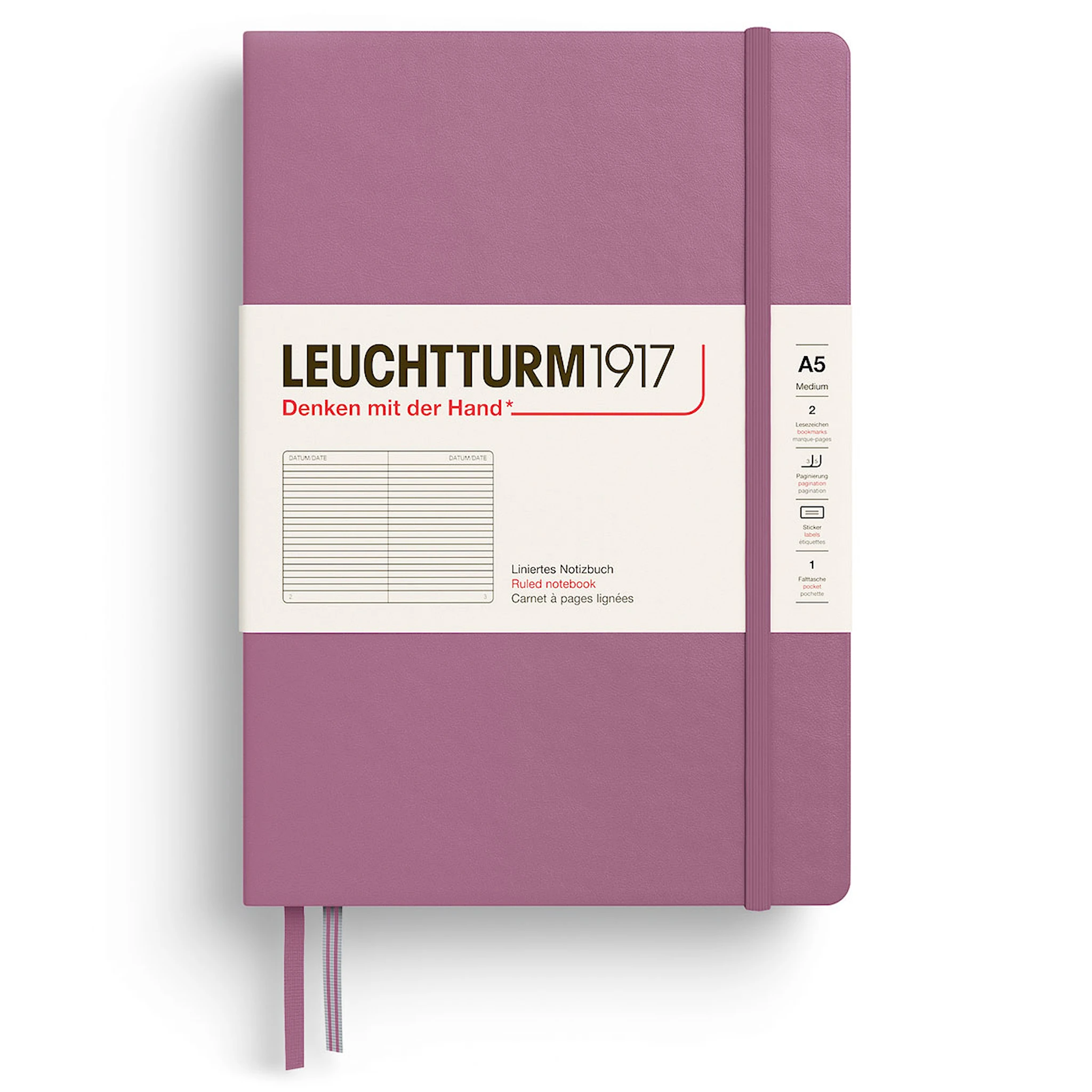 Produktbilde for Notatbok A5 Soft Linjert Dusty Rose Leuchtturm1917