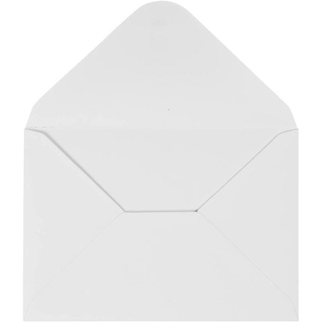 Tuotekuva 1 - Kirjekuoret, kirjekuoren koko 11,5x16 cm, 110 g, valkoinen, 10 kpl/ 1 pkt