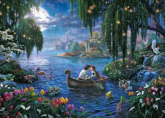 Produktbild 2 för Disney The Little Mermaid Thomas Kinkade Pussel 1000 bitar Schmidt