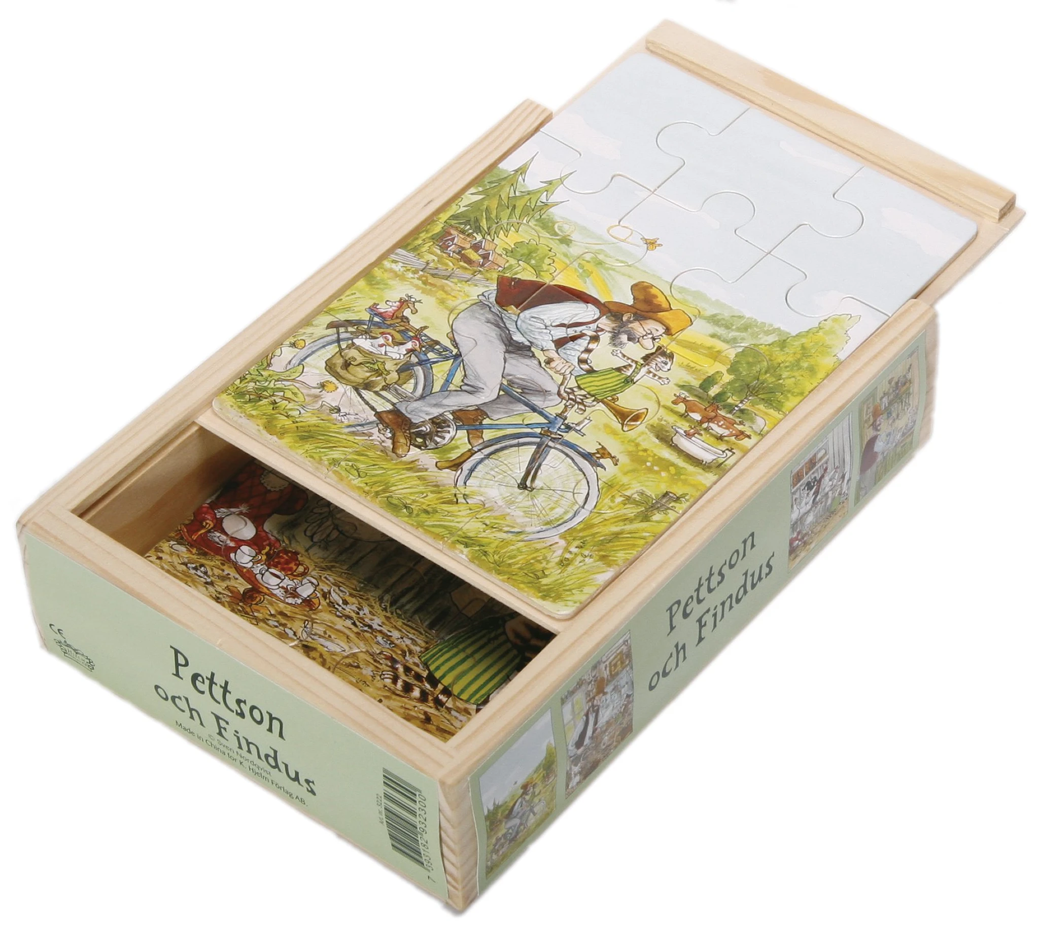Produktbild för Findus och Pettson 4x träpussel