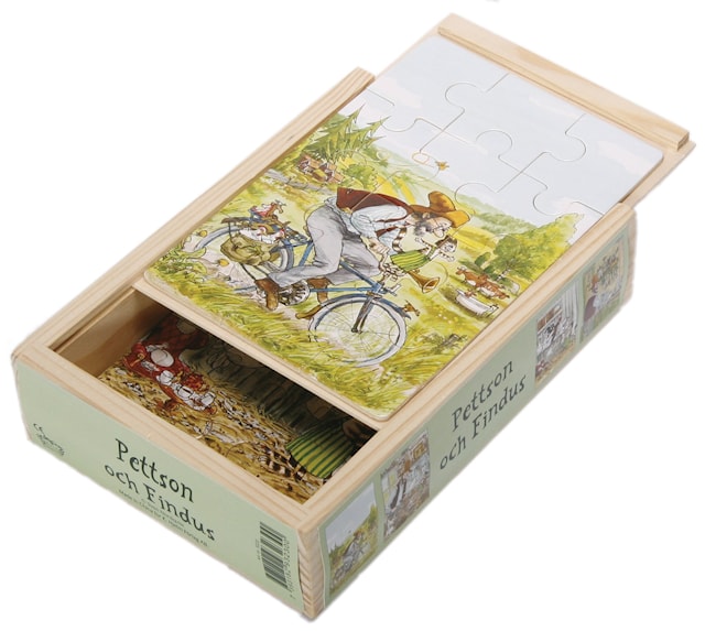 Findus och Pettson 4x träpussel