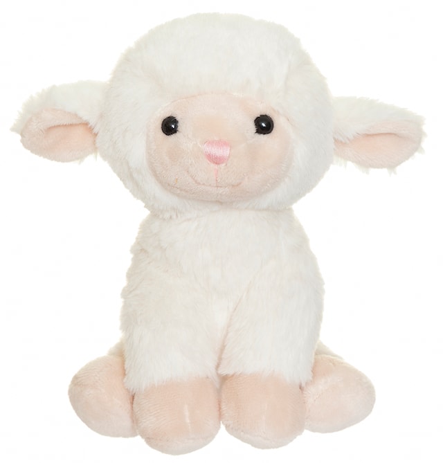 Produktbild 1 för Teddy Farm Gosedjur 18 cm Sittande Lamm Teddykompaniet