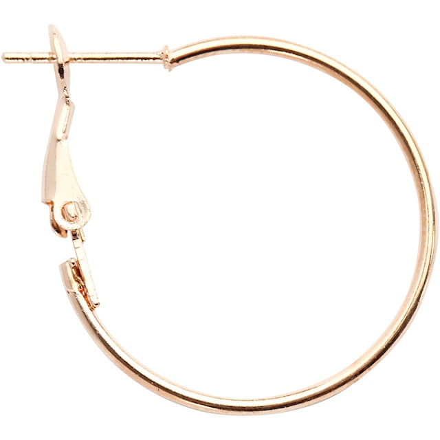 Produktbilde 1 for Øreringer, dia. 25 mm, forgylt, 8 stk./ 1 pk.