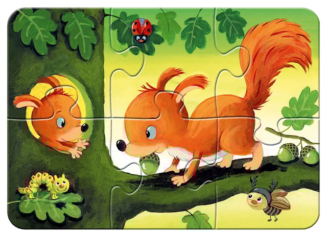 Produktbilde 4 for Puslespill Forest Animal Fun 2/4/6/8 brikker, Ravensburger