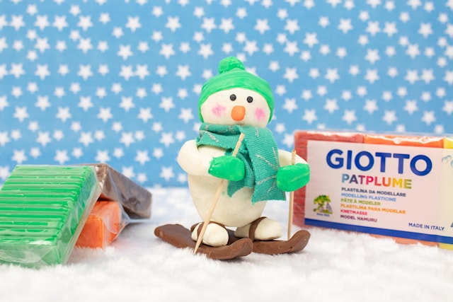 Produktbild 3 för Leklera extra mjuk 10 färger, Giotto Patplume