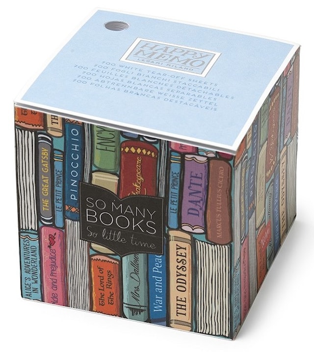 Produktbild 1 för Notisblock Böcker Med Hål För Penna 9x9 cm Happy Memo