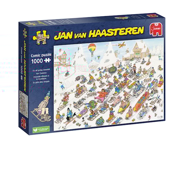 Produktbilde 3 for Jan Van Haasteren It´s All Going Downhill Puslespill 1000 brikker, Jumbo