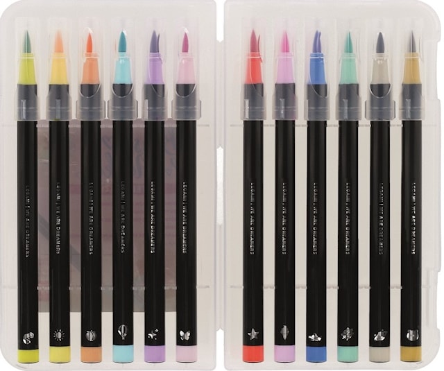Produktbilde 3 for Brush Markers Pastellfarger 12-pack Legami