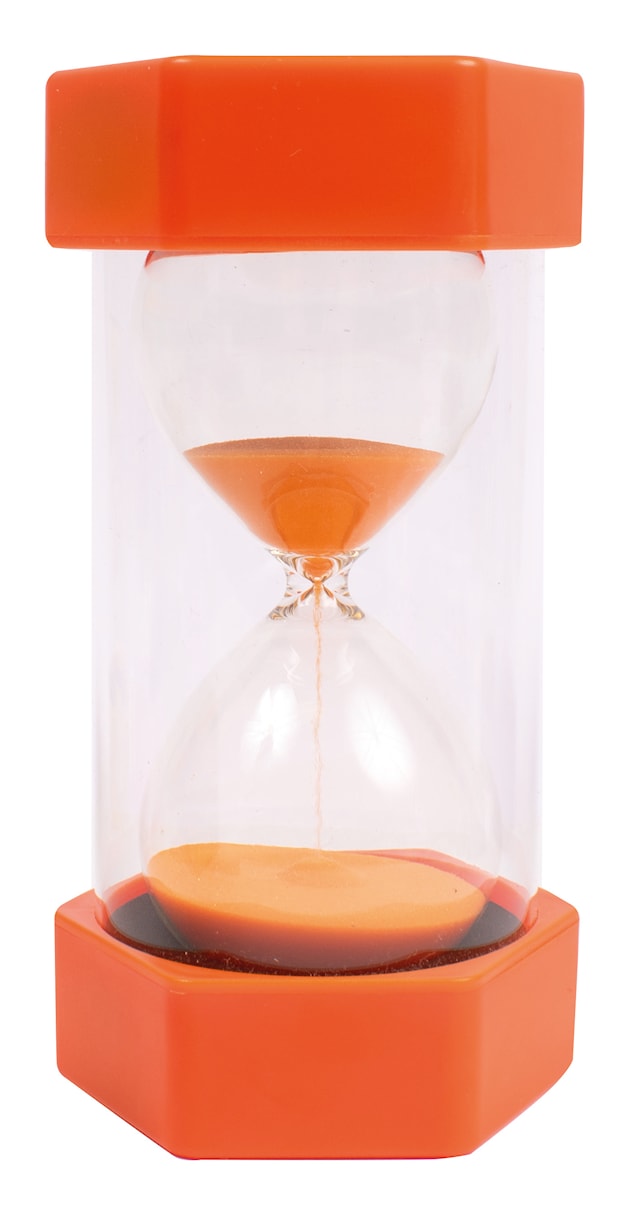 Stort timglas 10 min Orange MyPauze