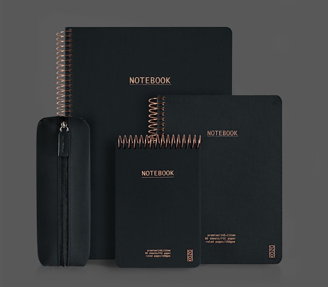 Tuotekuva 3 - Muistikirja A4 Premium Kahvi KOZO