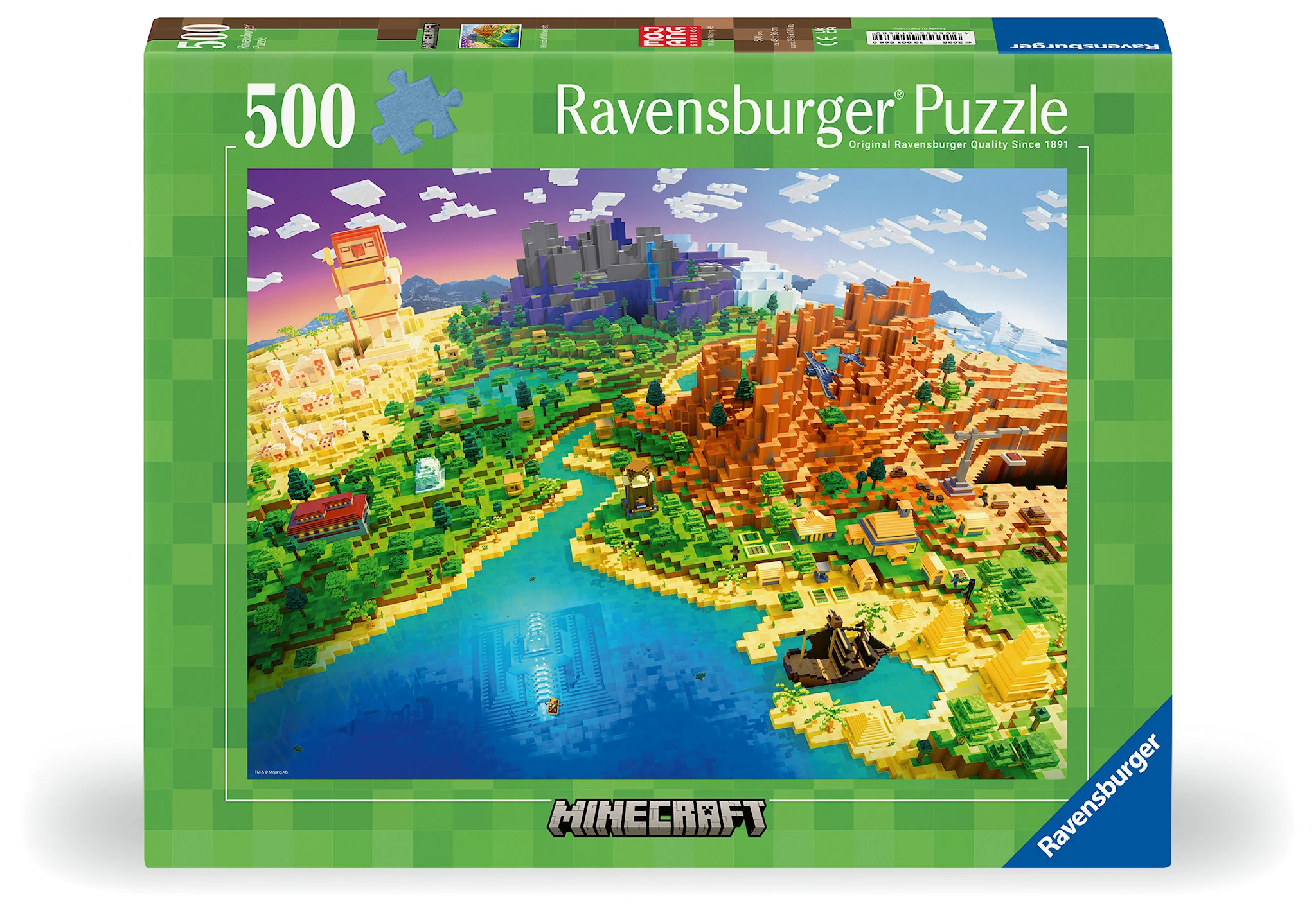 Tuotekuva ille World of Minecraft Palapeli 500 palaa, Ravensburger