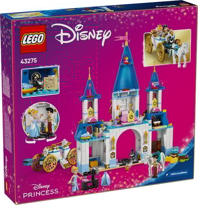 Produktbilde 3 for Askepotts slott og hestetrukne vogn LEGO® Disney Princess (43275)