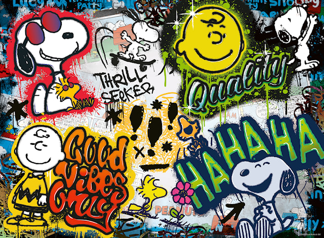 Produktbild 2 för Pussel Snoopy Graffiti 500 bitar, Ravensburger