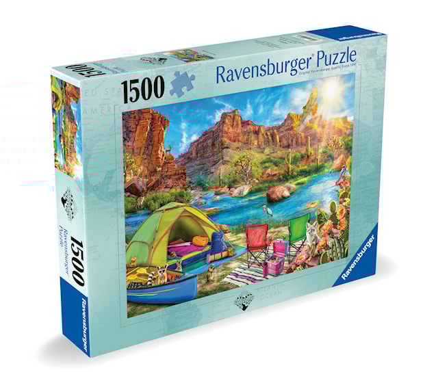 Produktbild 2 för Pussel Canyon Camping 1500 bitar, Ravensburger