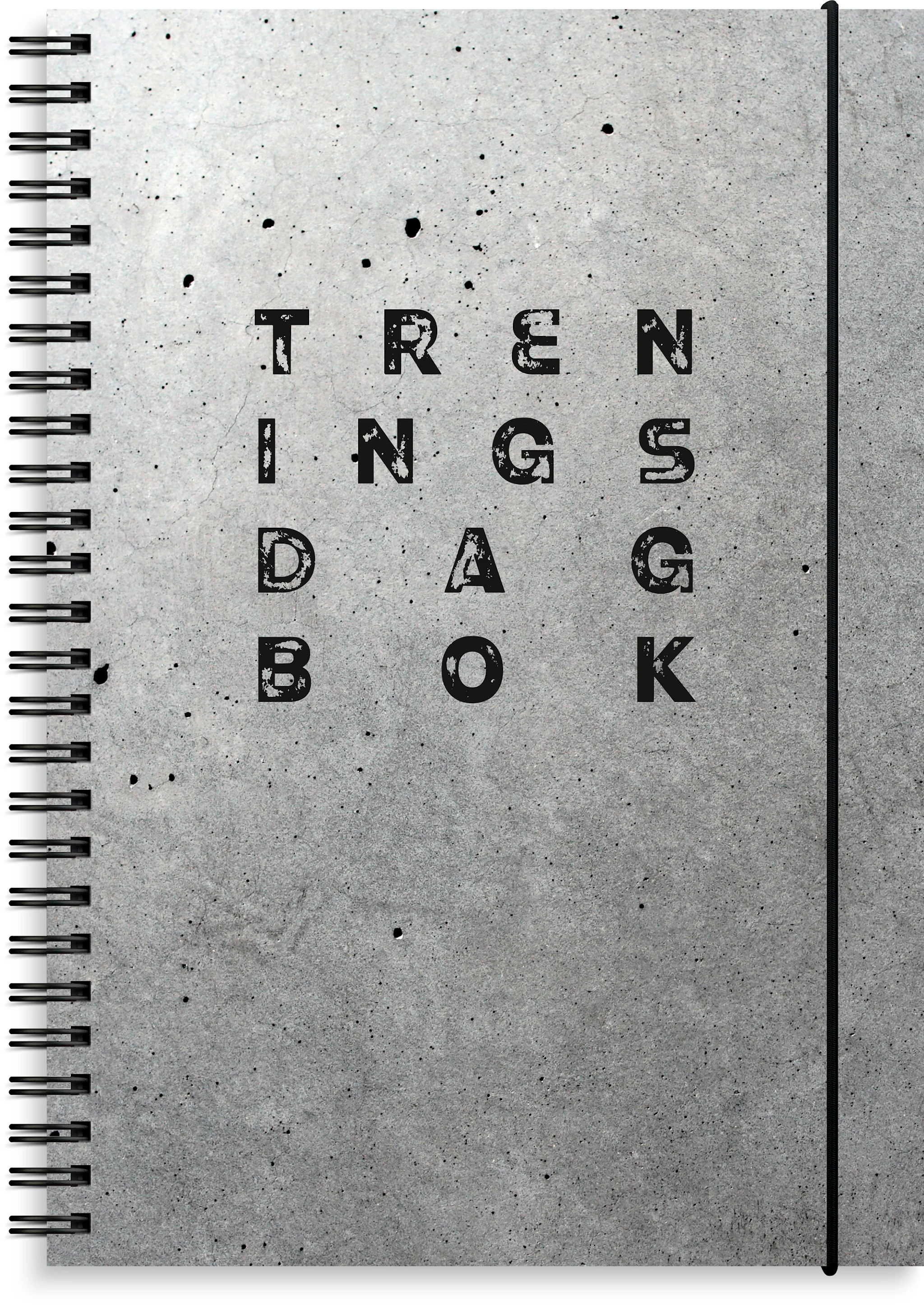 Produktbilde for Treningsdagbok A5 Odaterad spiralisert grå Greig