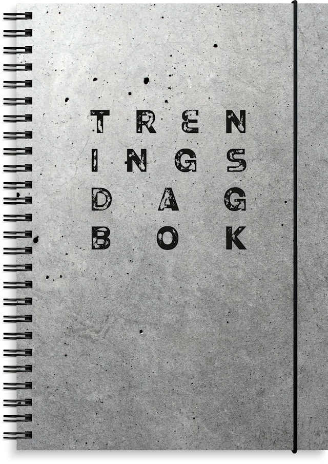 Produktbilde 1 for Treningsdagbok A5 Odaterad spiralisert grå Greig