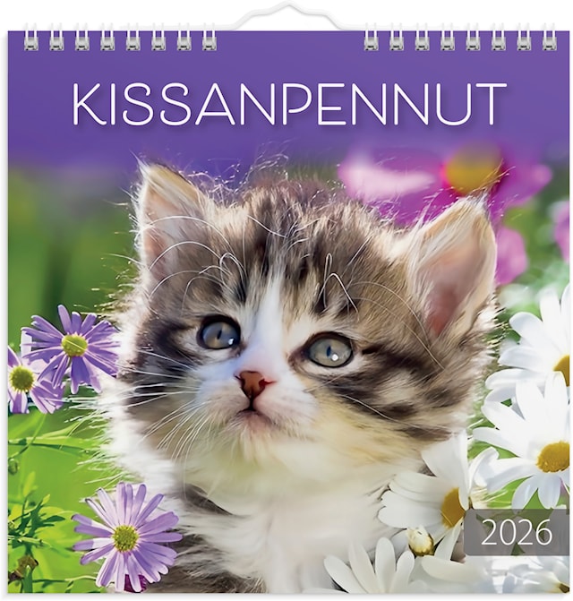Tuotekuva 1 - Seinäkalenteri 2026 Kissanpennut 160x160 mm Burde