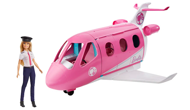 Produktbild 1 för Barbie Dreamplane och Modedocka Lekset