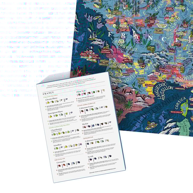 Tuotekuva 3 - Viinipalapeli - Ranska 1000 palaa Water and Wines