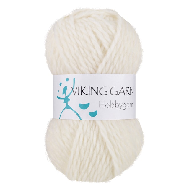 Hobbygarn 50 g Vit 900 Viking Garn