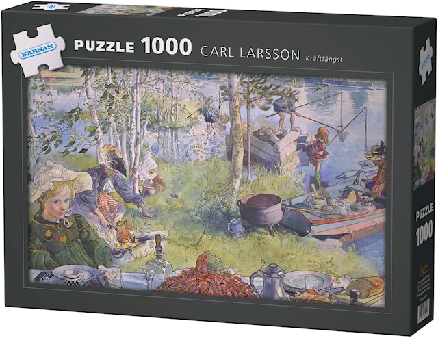 Produktbild 3 för Carl Larsson, Kräftfångst, Pussel, 1000 bitar, Egmont Kärnan