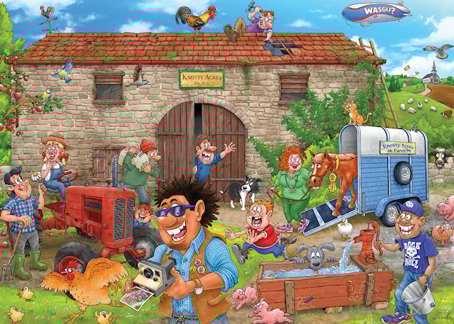 Tuotekuva 2 - Wasgij Destiny 30 Sadonkorjuu Onnea! Palapeli 1000 palaa