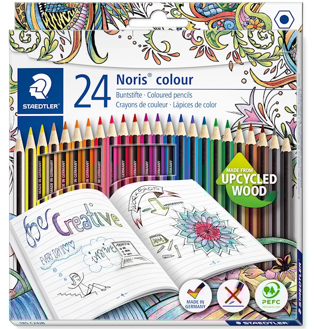 Tuotekuva 1 - Värikynät FSC 24-p Noris®colour Staedtler erikoispainos Johanna Basford