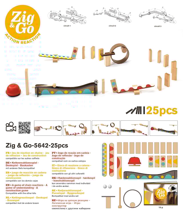 Tuotekuva 2 - Djeco Rakennussetti Temppurata 25 osaa