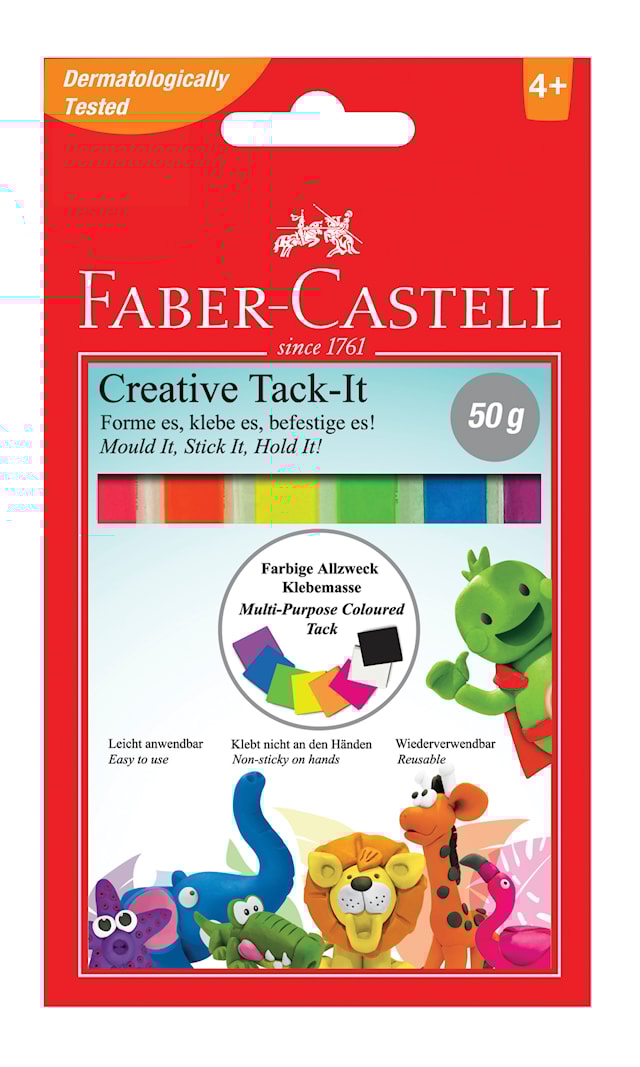 Heftemasse Farget Tack-it Creative 50g Faber Castell