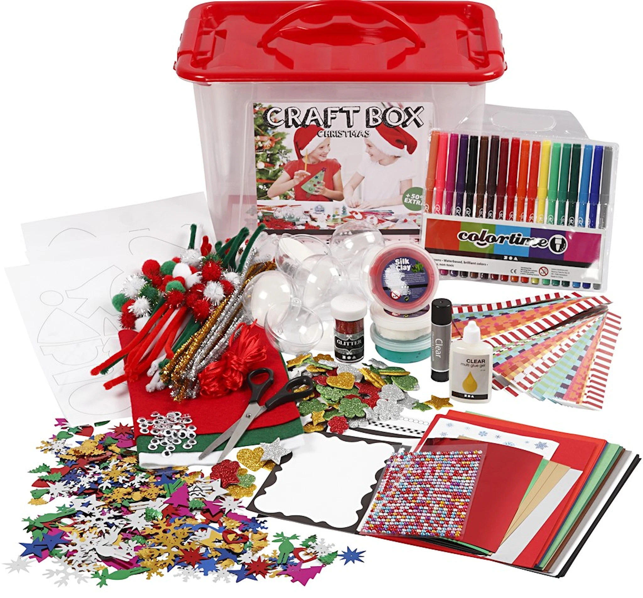 Produktbilde for Hobbyboks, ass. farger, 1 stk.