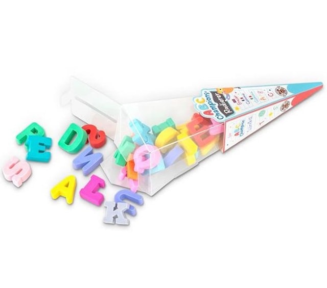 Tuotekuva 1 - Pyyhekumi Kirjaimet ABC 1,8 cm sekoitusvärejä 26-pack Trendhaus