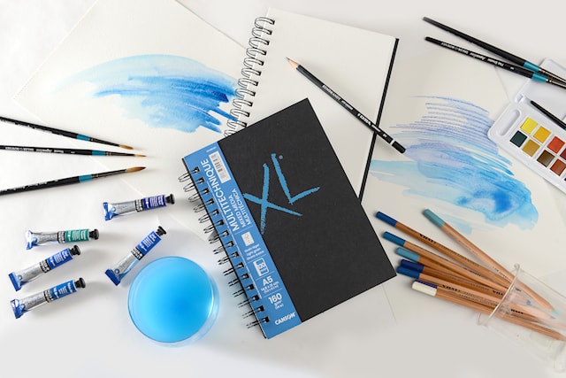 Produktbild 3 för Mixed Media papper A5 block 60 Ark 160g Canson