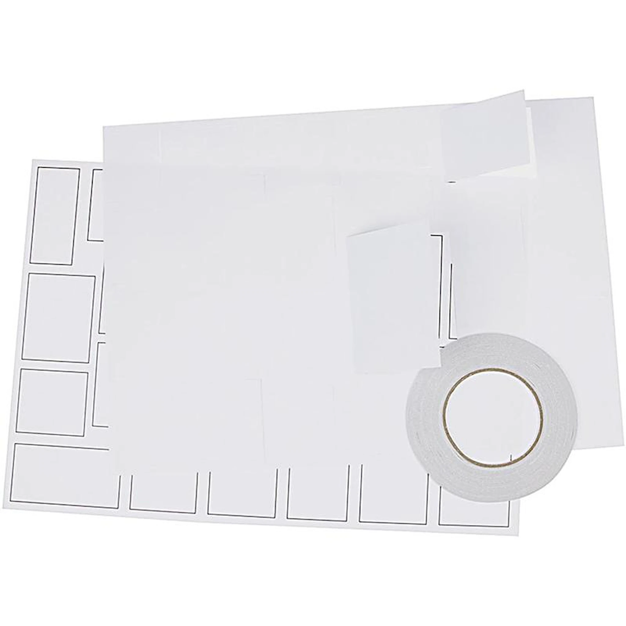 Produktbilde for Julekalender, str. 30x42 cm, hvit, 5 stk./ 1 pk.