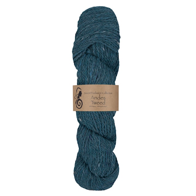Andes Tweed alpakka, villa 50 g Turkoosi 229, Viking Snorre